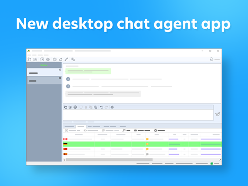 Aktualisierte Desktop-Chat-Agent-App